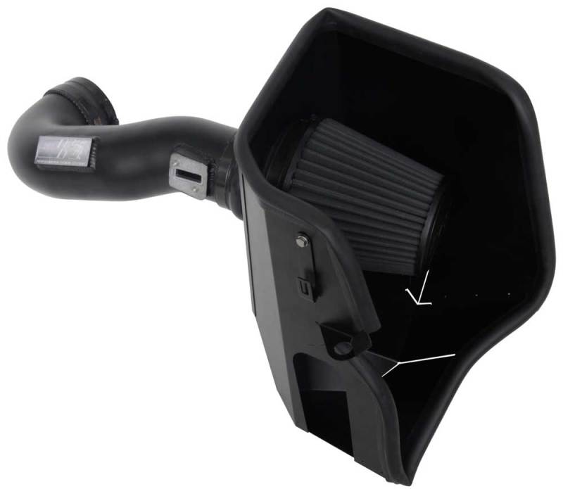 Chevrolet Silverado 1500 Performance Air Intake - K&N Engineering - Blackhawk - Black - 2019